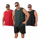 Kit 2 Camisetas Regata Até Plus Size Lisa Ou Com Estampas