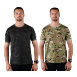 Kit 2 Camisetas Soldier Camufladas Tática