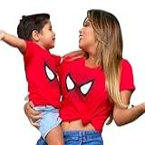 Kit 2 Camisetas Tshirt Feminina Tal Mãe Tal Filha Homem Aranha Baby Look G Infantil 4 