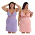 Kit 2 Camisola Amamentação Plus Size Pós Parto Gestante
