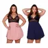 Kit 2 Camisolas Pluz Size Sem Bojo Linha Noite Renda