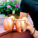 Kit 2 Canecas Moscow Mule Em Cobre Puro 500 Ml