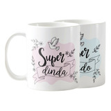Kit 2 Canecas Personalizadas Cerâmica Para Batizado