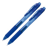 Kit 2 Canetas Gel Pentel Energel x Azul 0 5 Original