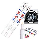 Kit 2 Canetas Reparadora Tira Risco Automóveis Carro Moto Caminhões Pintar E Retocar Pneu Azulejo E Tênis Uso Escolar Marca Texto