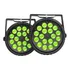 Kit 2 Canhão Refletor 18 Leds 12w Rgbw Quadriled Dmx Slim Dj Bivolt