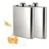 Kit 2 Cantil De Bolso Inox 230 Ml Porta Bebidas Whisky vodka