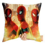 Kit 2 Capa Almofada 45x45 Homem Aranha Peter Parker Heroi