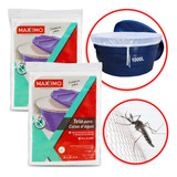 Kit 2 Capa Caixa Dágua Redonda 1000l Proteção Sujeira Dengue