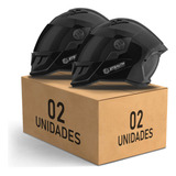 Kit 2 Capacete Fechado Pro Tork Stealth Solid Viseira Fumê