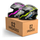 Kit 2 Capacete Moto Integral Fechado