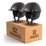 Kit 2 Capacetes Protork Coquinho Moto Scooter Bike Elétrica