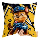 Kit 2 Capas Almofada 45x45 Patrulha Canina Chase Policial