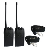 Kit 2 Capas Couro Com Clip Proteção Rádio Intelbras Rc3002