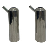 Kit 2 Capas De Teteira Em Inox 1 Anel Furo 19mm   Ordenha