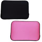 Kit 2 Capas Para Notebook 15 6 Polegadas Preto Rosa Compatível Dell Lenovo Samsung PRETO ROSA