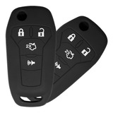 Kit 2 Capas Silicone Ford Fusion Novo Ka 4 Botões Preto