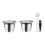 Kit 2 Cápsulas Inox Reutilizáveis Nespresso Acessórios