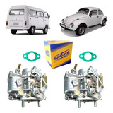 Kit 2 Carburador Gasolina Brosol Para Kombi Fusca 1500 1600