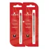 Kit 2 Cargas Para Caneta Crown Esferográfica Tipo Parker Cor 2 Vermelho
