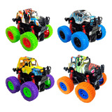 Kit 2 Carrinho Monster Truck Fricção Color Pick Up Hip Hot Cor Coloridos