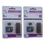 Kit 2 Cartão De Memória Sd Multilaser 8gb
