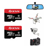 Kit 2 Cartão Memória Micro Sd 64gb Drone Cameras Original