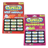 Kit 2 Cartelas Cápsula Pílula Vira Mini Esponjinha Banho