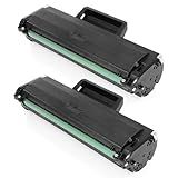 KIT 2 Cartuchos De Toner Compatível Com Samsung MLT D104 ML1660 ML1665 ML1860 ML1865 ML1865W SCX3200 Premium 1 5k Atualizando
