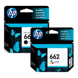 Kit 2 Cartuchos Hp 662 Original Black E Color Cz103ab