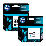 Kit 2 Cartuchos Hp 662 Original Black E Color Cz103ab