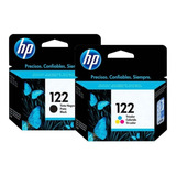 Kit 2 Cartuchos Tinta Original Hp 122 Preto 122 Colorido
