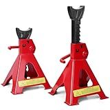 Kit 2 Cavalete Automotivo- Cavalete De Apoio Mecânico 3 Toneladas 2 Pçs- Cavalete De Apoio Mecânico 3 Toneladas- A Altura Máxima De Suporte é De 45cm- E A Altura Mínima De Suporte é De 31cm