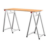 Kit 2 Cavaletes Ferro Dobrável Construção Reforçado 100x60cm