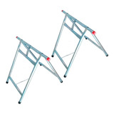 Kit 2 Cavaletes Ferro Dobrável Construção Reforçado 80x80cm