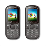 Kit 2 Celulares Barrinha Para Idoso Dual Sim Teclas Grandes