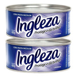 Kit 2 Ceras Pasta Inglesa Incolor 400g Mármores Pisos Móveis