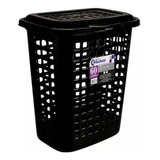 Kit 2 Cesto Roupa Suja Telado Retangular 60 Litros Com Tampa