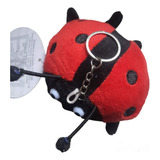 Kit 2 Chaveiros Pelúcia Joaninha 10cm Enfeite Decoração