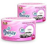 KIT 2 Cheirinhos Aromatizante Breeze Gel Talco Pro Auto 60G