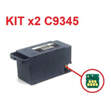Kit 2 Chip Epson C9345 Caixa Manutenção L15150 L15160 L8180