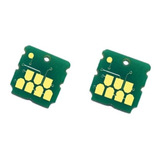 Kit 2 Chip Tanque Epson L15150 C9345 L8180 Caixa Manutenção