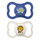 Kit 2 Chupetas Air Bico De Silicone 6 Meses Mam