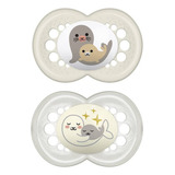 Kit 2 Chupetas Original Night Day 16 Meses Neutra Mam