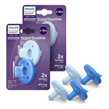 Kit 2 Chupetas Philips Avent Soothie Calmante 3 A 18 Meses