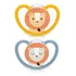 Kit 2 Chupetas Space Boy +6m Ursinho E Tigre Azul - Nuk