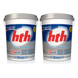Kit 2 Cloro P Piscina Hth Multi Ação 10 Em 1 Balde 10 Kg