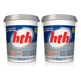 Kit 2 Cloro P Piscina Hth Multiação 10 Em 1 Balde 10 Kg
