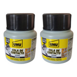 Kit 2 Cola De Contato C Pincel Extra Forte 125ml Uso Geral Cor Cáqui