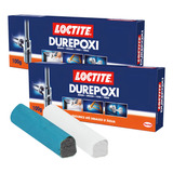 Kit 2 Cola Massa Adesiva Durepóxi Adesivo Epóxi Resistente Cor Cinza